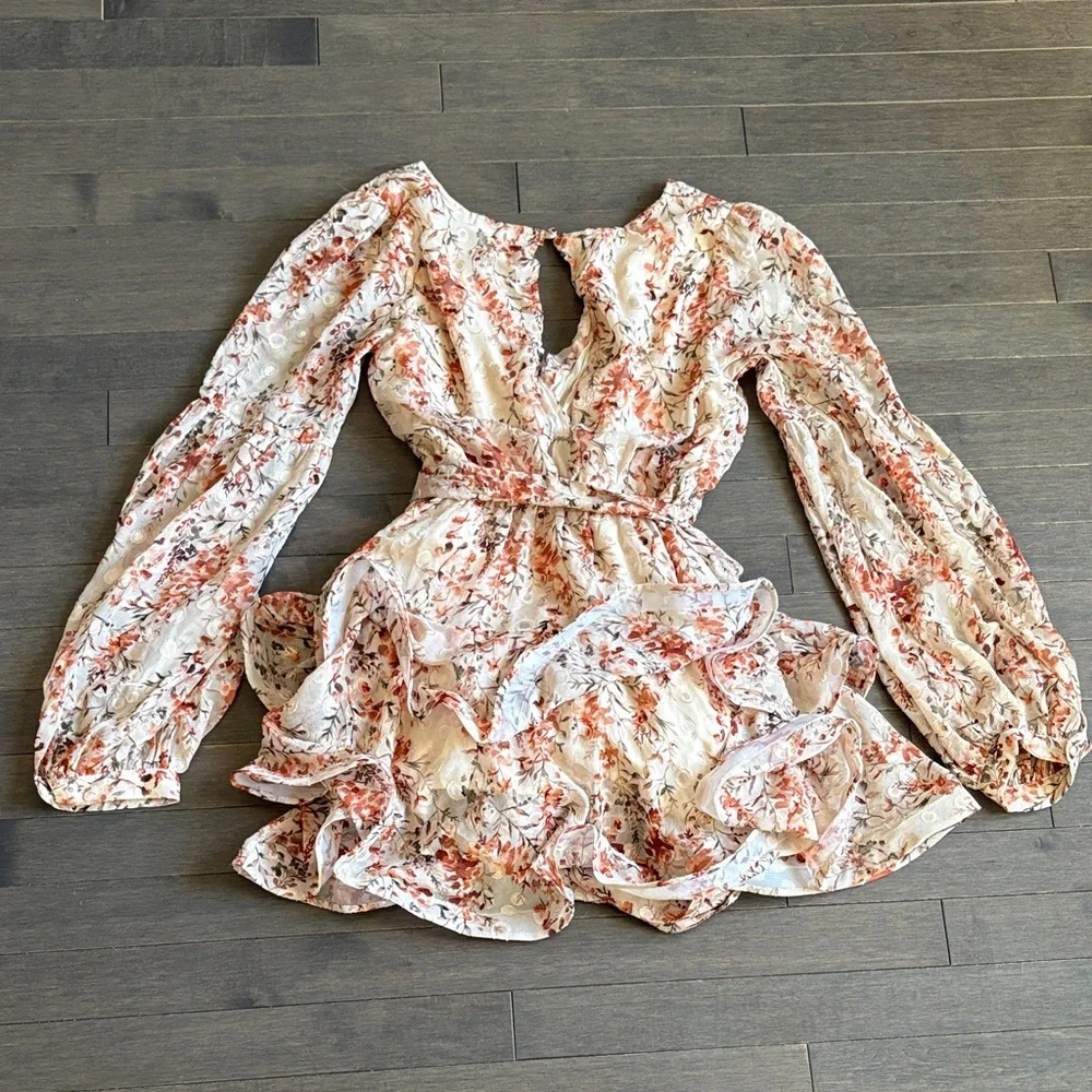 Morey Faith Collection Floral Mini Dress Size S - Picture 10 of 13